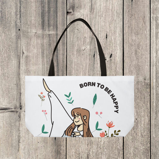 Born to Be Happy - Tote Bag
